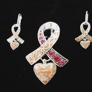 Brooch & Earring Set - Celebrate Life